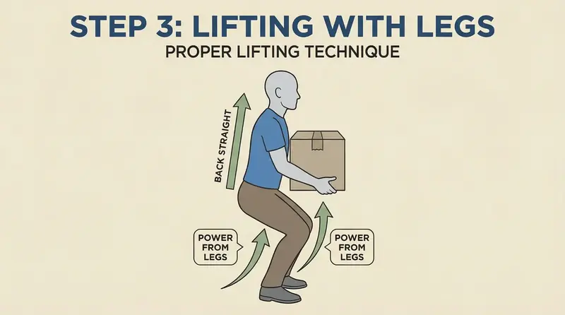 Heben mit Beinkraft - Richtige Ausführung